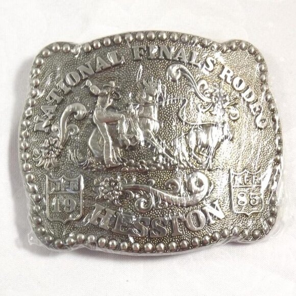 1985 Hesston National Finals Rodeo New Old Stock Belt Buckle - Picture 3 of 10